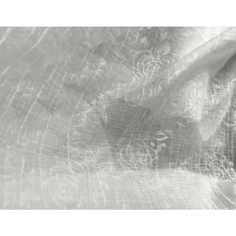 Soft Pleated Rose Fabric - Natural Fiber for Evening Gowns & Bridal