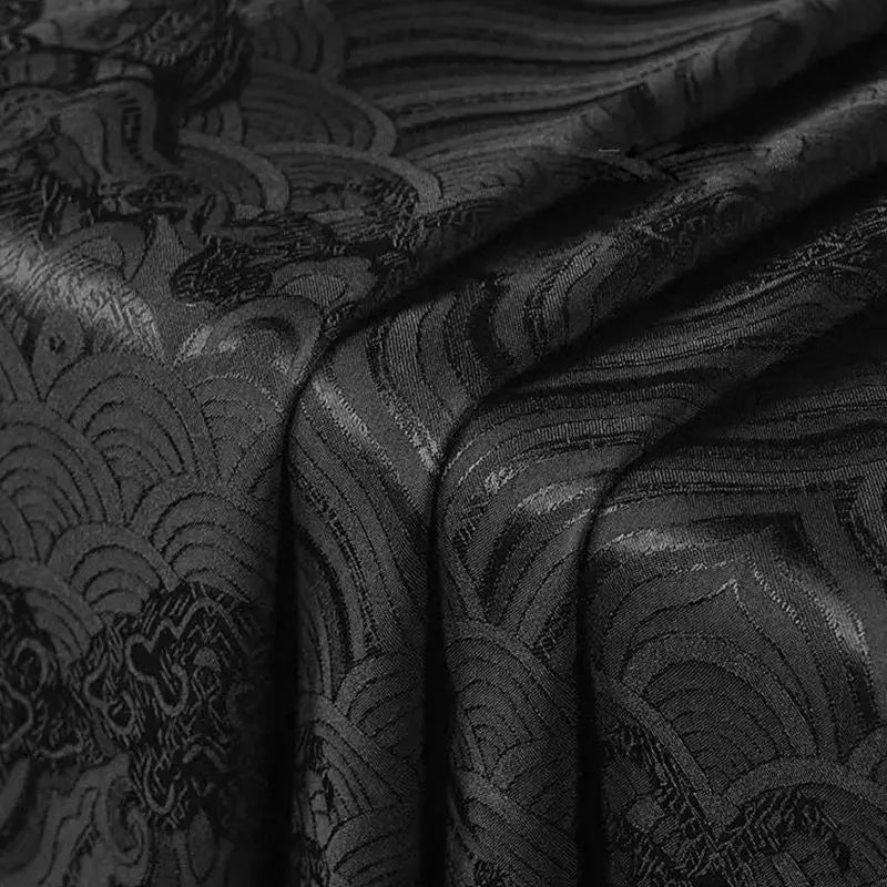 قماش جاكار مموج - خامة فستان أنيقة ومزخرفة 135 سم