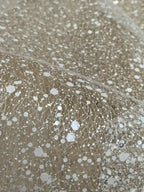 Gold and white sequin yarn styling yarn wedding background wrought iron yarn designer wedding dress fabric stage background