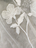 Vestido de novia de alta gama con encaje de cala y hueso de coche, ropa de regalo, cortina de puerta, tela de encaje, bordado, accesorios de bricolaje hechos a mano.