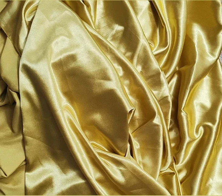 قماش ساتان كريستالي لامع - خامة فستان سهرة لامع 150 سم