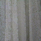 White Bubble Sheen Chiffon Sheer Sequin Fabric - High End Wedding Material