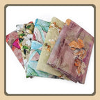 قماش قطني مطبوع رقميًا بتجعد لحاء الشجر - قابل للتنفس 150 سم