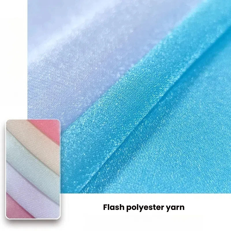 Encrypt Eugen Yarn Semi Transparent Chiffon Chiffon Yangzhou Yarn Glass Yarn Wedding Yarn Skirt Women's Shirt Fabric