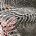 Diamond Mesh Silver Glitter Hard Tulle - Wedding Gown Fabric