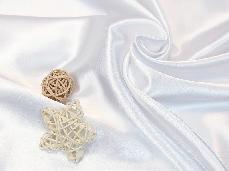 Tissus Simulated Silk With Light Satin Cloth Wholesale Wedding Dress Wedding Pajamas Homewear Lining Eye Mask Shower Cap Fabric