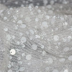 Sparkling Size Sequin Mesh Embroidery Fabric - Stage Clothing Material 130cm