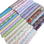 Tela de algodón puro con estampado floral campestre para ropa de bebé, vestidos, costura hecha a mano, acolchado DIY y manualidades de algodón suave.