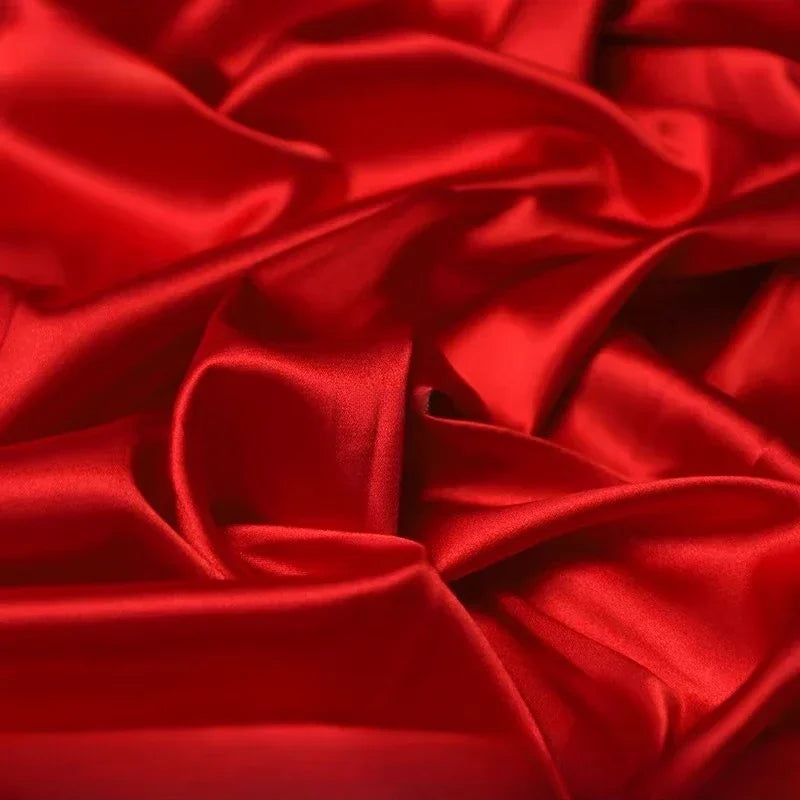 قماش حرير ساتان مرن - مادة ناعمة لامعة 145 سم