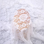 قماش دانتيل مجوف مرن من البوليستر الأمونيا الجديد للربيع والصيف والخريف والشتاء 2025، قماش دانتيل عصري للنساء