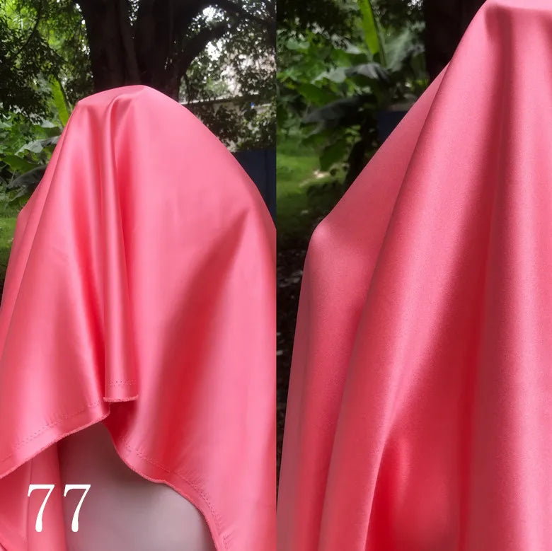 Red Glossy Satin - Luxurious for Wedding Dresses & Evening Gowns