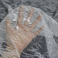 White Lace Mesh - Elegant for Wedding Veils & Table Decorations