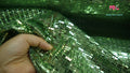 Rectangular Sequin Mesh Fabric - Shiny Evening Dress Material 118cm