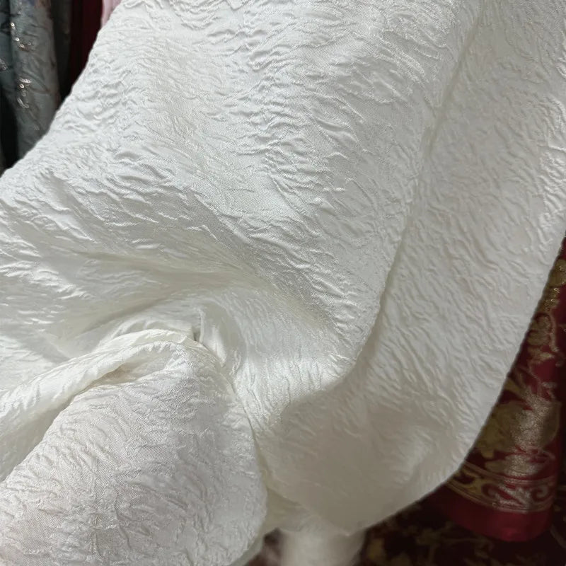 Pearl Rice Textured Jacquard Organza - Embossed for Dresses