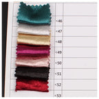 Snowflake Satin Crepe Fabric - Glossy Stretch for Stage Costumes