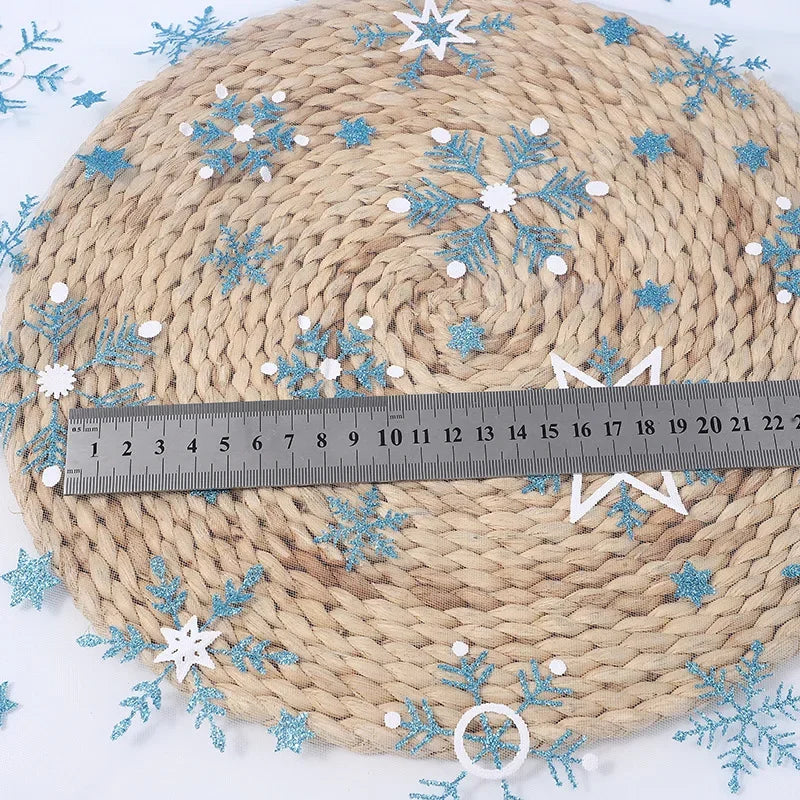 Foil Stamping princess Aisha dress mesh fabric DIY children's clothing cape Christmas decorative background fabric