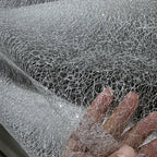 Tela de malla irregular para decoración de faldas, vestido de novia, escenario, bricolaje, color blanco brillante