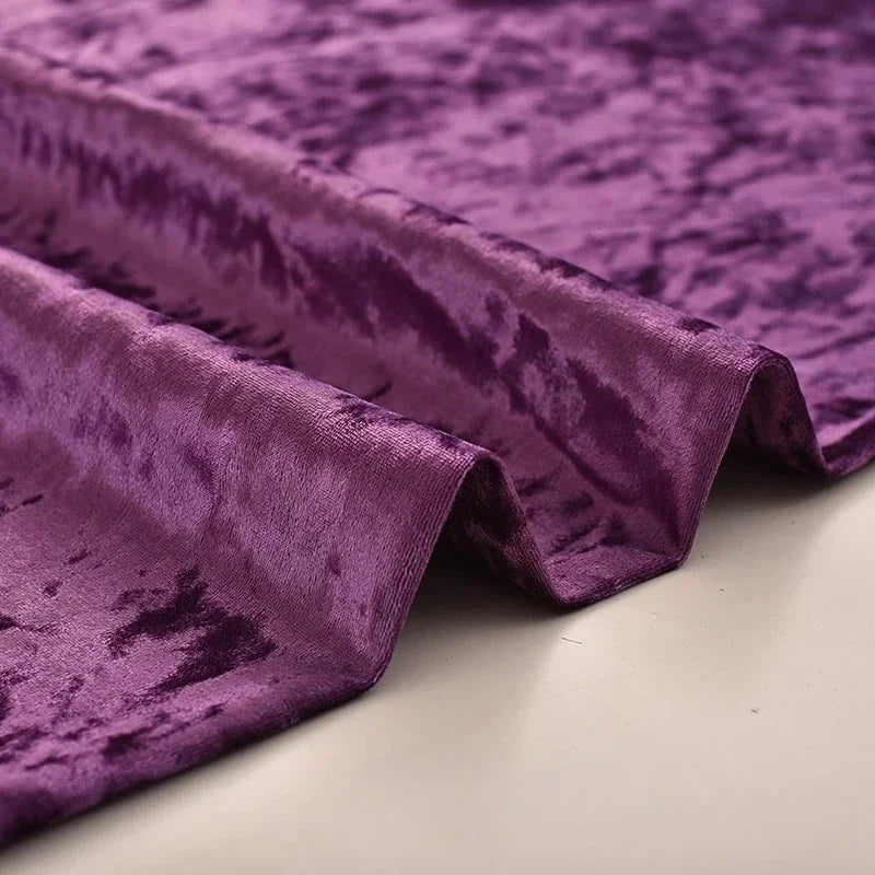 High End Thick Ice Flower Velvet Fabric - Headboard Sofa Material 150cm