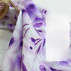 قماش قطني مطبوع رقميًا بتجعد لحاء الشجر - قابل للتنفس 150 سم