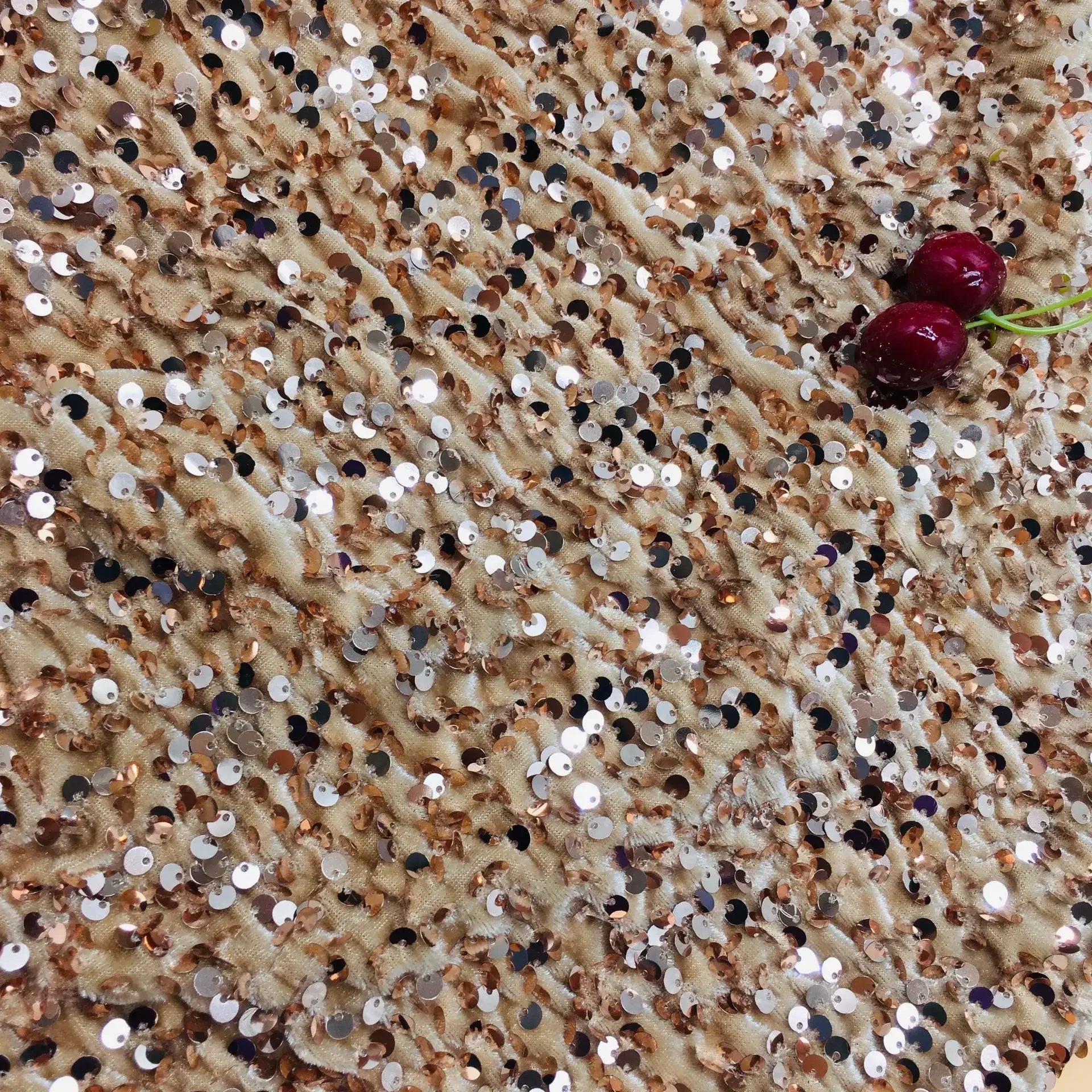 Tela de terciopelo de 32 colores, con lentejuelas de 3 mm, para vestidos de noche, trajes de escenario, manteles, sombreros y accesorios.