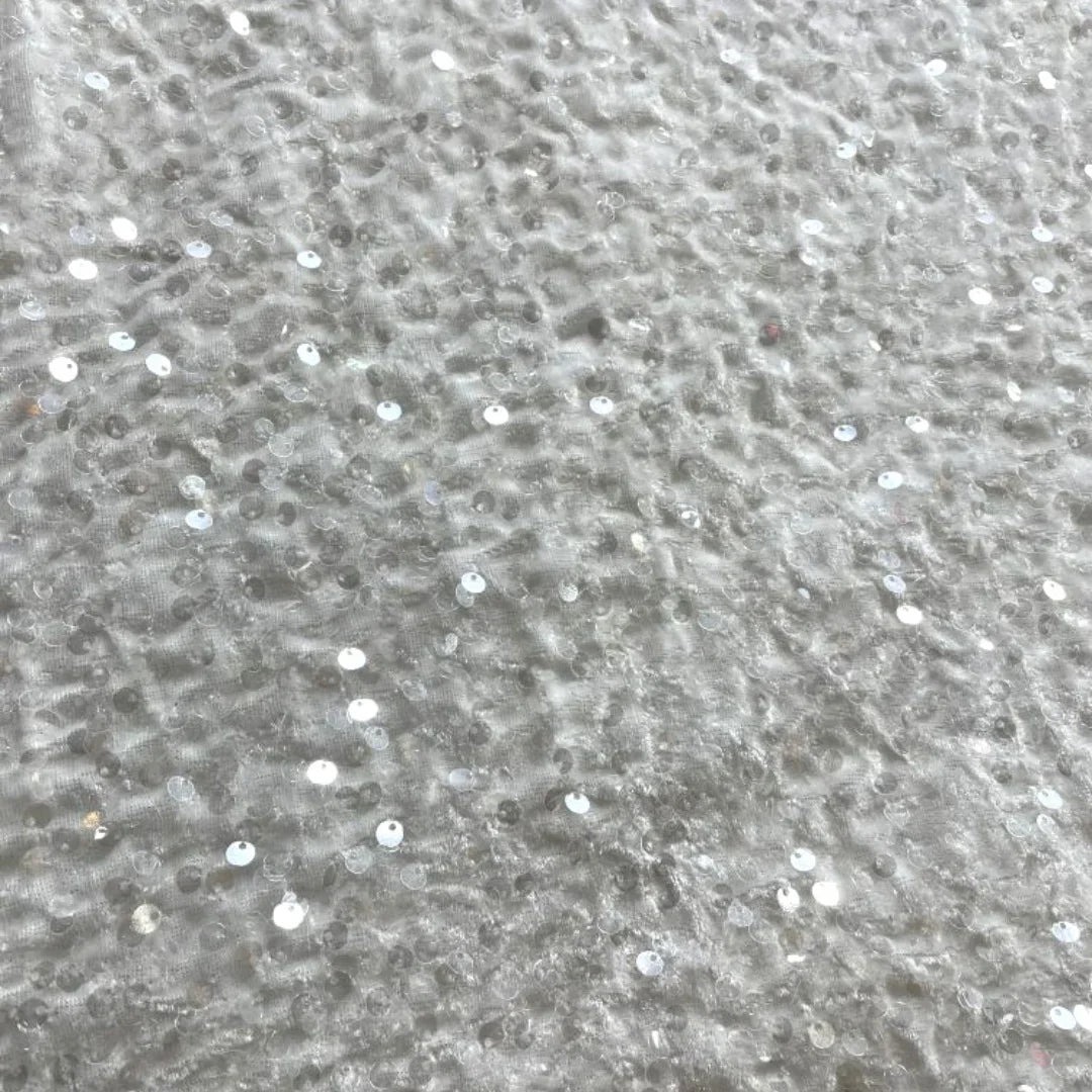 Luxe Sparkle Velvet Sequin Fabric for Party Dresses & Stage Costumes