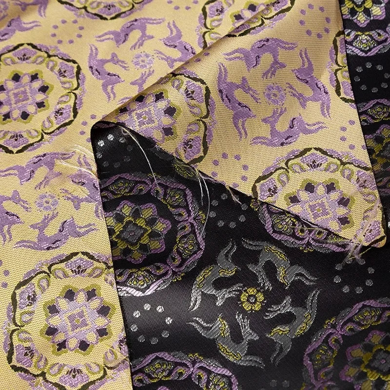 قماش جاكار منسوج بكثافة - نسيج ناعم عالي الجودة