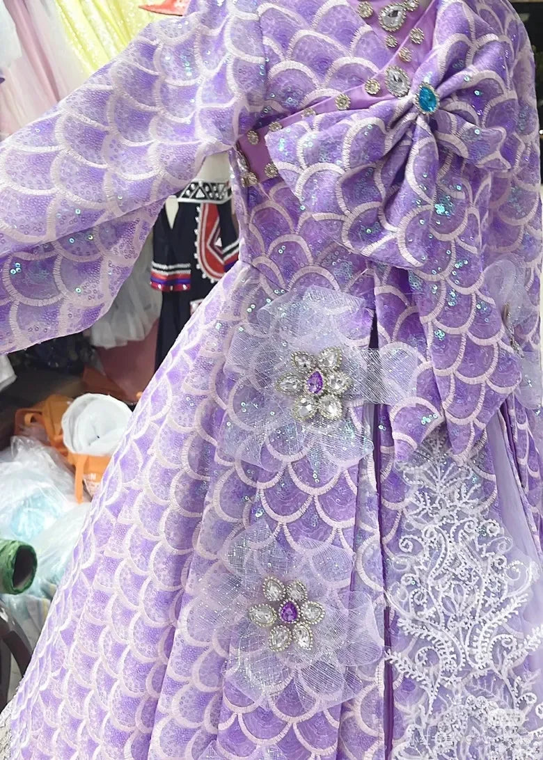 Iridescent Mermaid Sequin Mesh - Holographic Fish Scale Fantasy Fabric