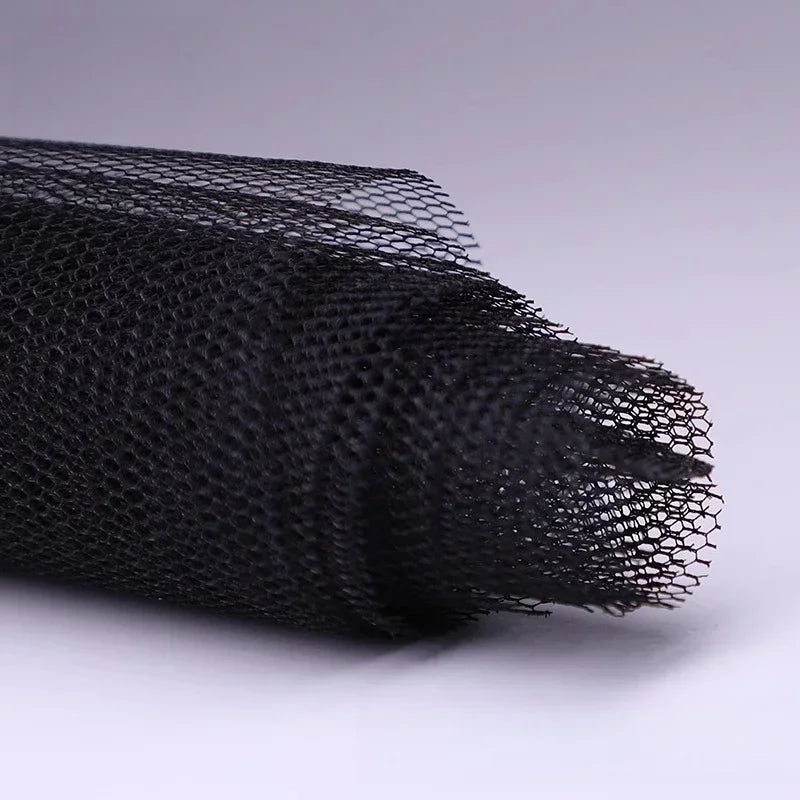 Solid Color Hard Mesh Fabric Sewing Wedding Dress Evening Gown Fluffy Skirt Skirt Support Hexagonal Mesh Fabrics For Sewing