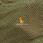 Tela de malla color albaricoque intenso con diseño de diamantes para decoraciones de fondos de cosplay y accesorios de diseño, material transpirable para bricolaje