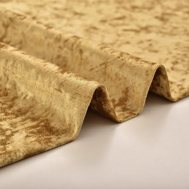 High End Thick Ice Flower Velvet Fabric - Headboard Sofa Material 150cm