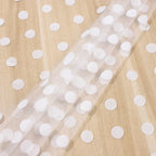 Large Polka Dot Flocking Mesh - Women's & Children's Dress Fabric