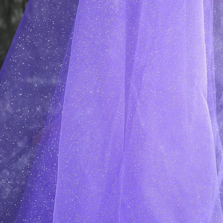 Shiny Silver Gold Spray Headscarf Fine Powder Mesh Fabric for Wedding Dress Photography Background Yarn