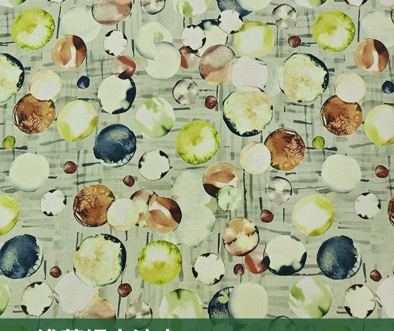 قماش قطني مطبوع رقميًا بتجعد لحاء الشجر - قابل للتنفس 150 سم