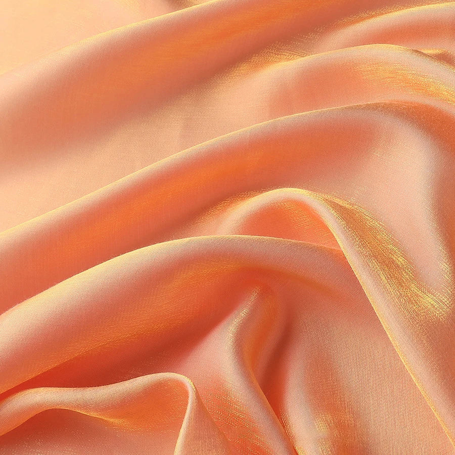 قماش حرير ساتان سائل نابض بالحياة - خامة لامعة لفساتين السهرة