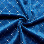 Elastic velvet striped gold velvet hot silver fabric sewn cheongsam dress fabric DIY handmade pillow cover home fabric