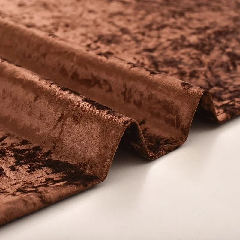 High End Thick Ice Flower Velvet Fabric - Headboard Sofa Material 150cm