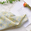 Fresh Floral Pure Cotton Bubble Texture Fabric - Soft Printed Material