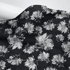 3D Pearl Flower Jacquard Fabric - Textured for Bridal & Ball Gowns