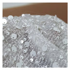 Sparkling Size Sequin Mesh Embroidery Fabric - Stage Clothing Material 130cm