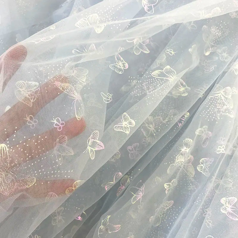 Fish Scale Iridescent Net - Wedding Dress Puff Skirt & Stage Costume