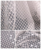 Tulle Fabric Pink Fabric Mesh Lace Designer Advanced Lace Fabric Printing Elastic Material Twill Knitting DIY Wedding Parties