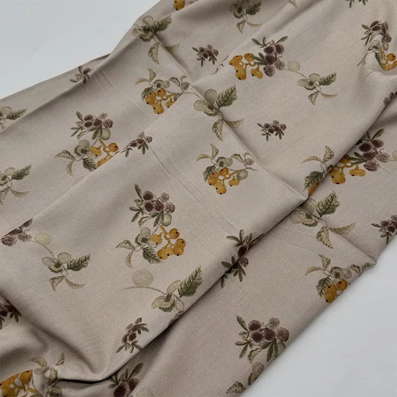 قماش قطني كتان مطبوع بنمط زهور فنية مرسومة بالزيت لخياطة غطاء الطاولة والستائر والديكور الداخلي