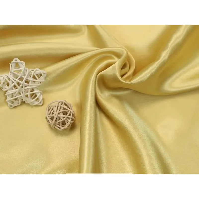 Tissus Simulated Silk With Light Satin Cloth Wholesale Wedding Dress Wedding Pajamas Homewear Lining Eye Mask Shower Cap Fabric