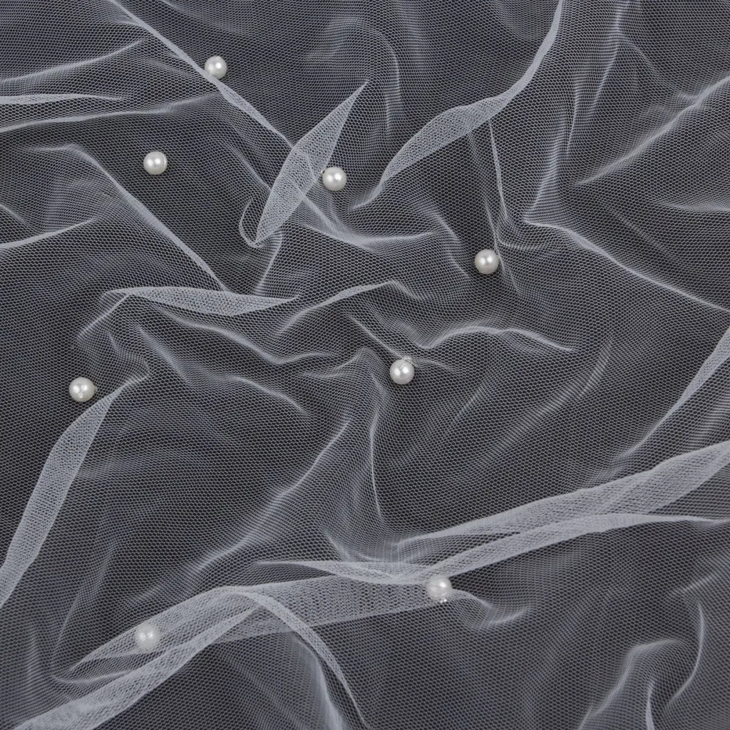 Encrypted soft pearl net fabric suitable for wedding dresses formal gowns headscarves and handmade DIY clothing fabrics