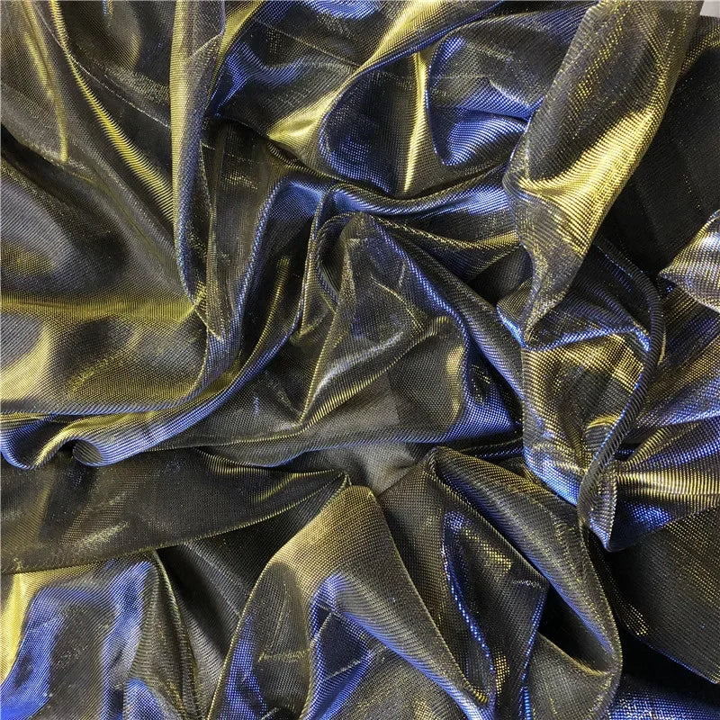 Color Changing Lurex Mesh Net Fabric - Shiny Iridescent Material