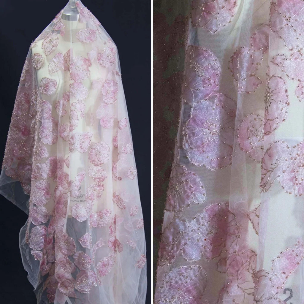 Flower Lace Organza - Elegant for Wedding Decoration & Veil