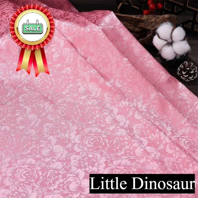 قماش ساتان حريري من الجاكار الرائع مثالي لفساتين الزفاف وفساتين السهرة ومشاريع الحرف اليدوية الأنيقة والخالدة