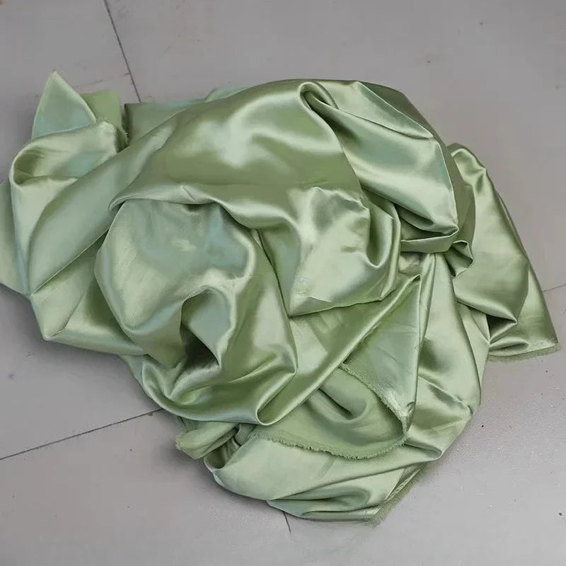 قماش حرير ساتان مرن - مادة ناعمة لامعة 145 سم