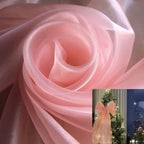 Crystal Organza Fabric Suitable For Wedding Dresses Formal Gowns Party Decorations And Background Designs
