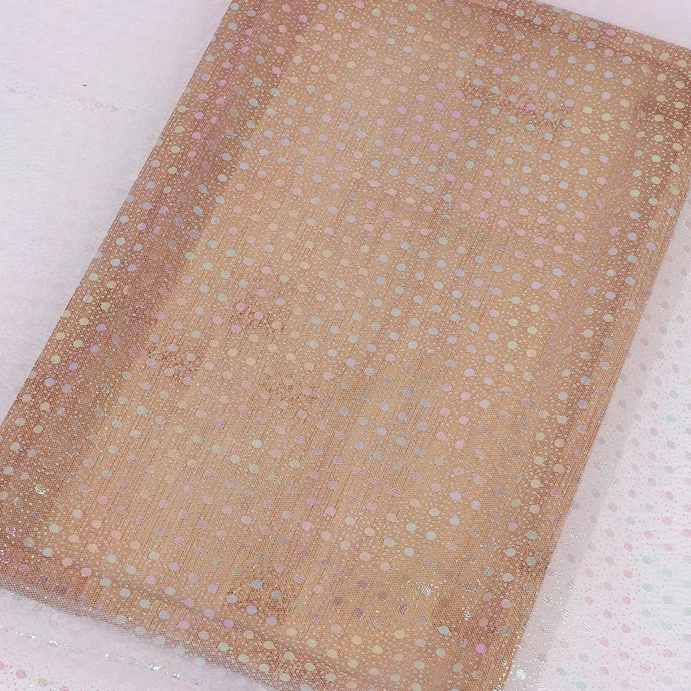 New Stamping Mesh Fabric Internet Celebrity Photo Background Mesh Decoration Dream Children Clothing Fabric Breathable And Soft